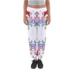 Fractal Kaleidoscope Of A Dragon Head Women s Jogger Sweatpants by Amaryn4rt