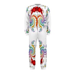 Fractal Kaleidoscope Of A Dragon Head Onepiece Jumpsuit (kids) by Amaryn4rt