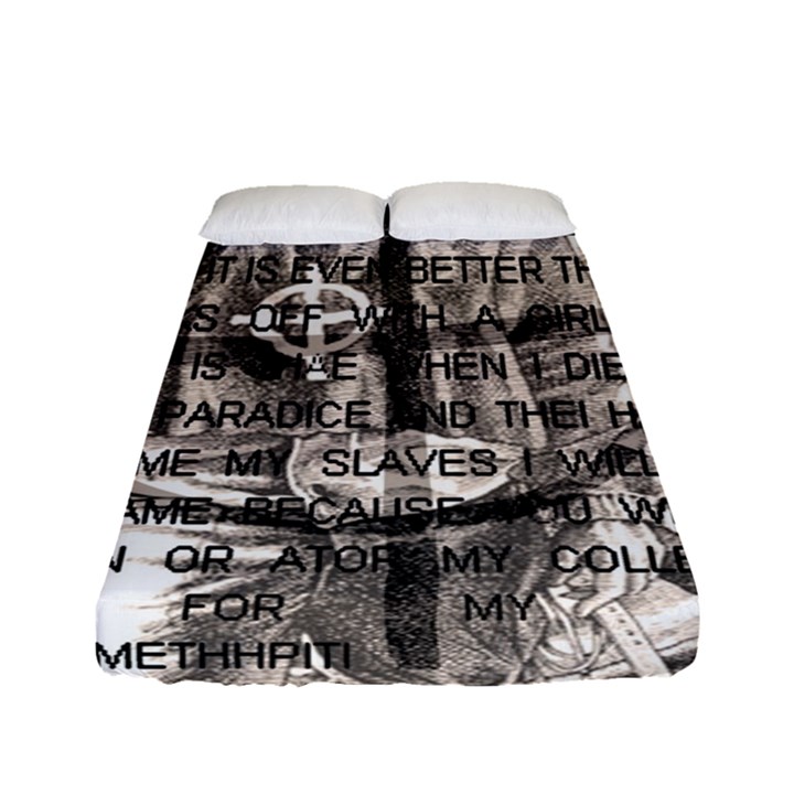 Zodiac killer  Fitted Sheet (Full/ Double Size)