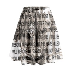 Zodiac Killer  High Waist Skirt by Valentinaart