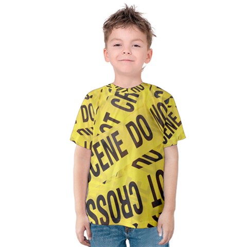 Crime Scene Kids  Cotton Tee by Valentinaart