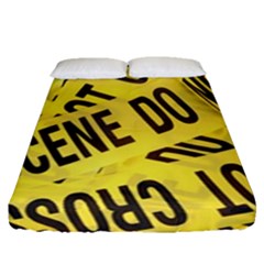 Crime Scene Fitted Sheet (queen Size)