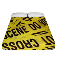 Crime Scene Fitted Sheet (california King Size)