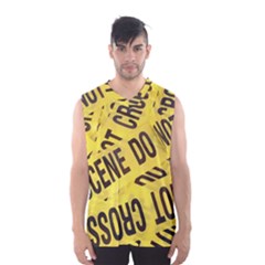 Crime Scene Men s Basketball Tank Top by Valentinaart