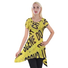 Crime Scene Short Sleeve Side Drop Tunic