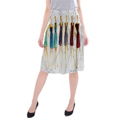 Fashion Sketch  Midi Beach Skirt by Valentinaart