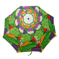 Vegetables  Folding Umbrellas by Valentinaart