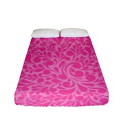 Pink Pattern Fitted Sheet (full/ Double Size)