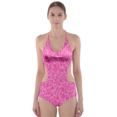 Pink Pattern Cut-out One Piece Swimsuit by Valentinaart