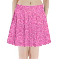 Pink Pattern Pleated Mini Skirt by Valentinaart