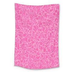 Pink Pattern Large Tapestry