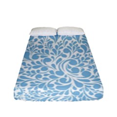 Blue Pattern Fitted Sheet (full/ Double Size)