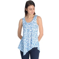 Blue Pattern Sleeveless Tunic by Valentinaart