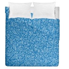 Blue Pattern Duvet Cover Double Side (queen Size) by Valentinaart