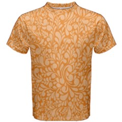 Orange Pattern Men s Cotton Tee by Valentinaart