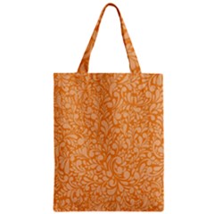 Orange Pattern Zipper Classic Tote Bag by Valentinaart