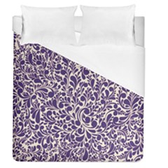 Purple Pattern Duvet Cover (queen Size) by Valentinaart