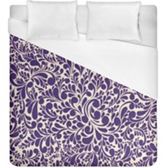 Purple Pattern Duvet Cover (king Size) by Valentinaart