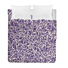 Purple Pattern Duvet Cover Double Side (full/ Double Size) by Valentinaart