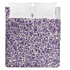 Purple Pattern Duvet Cover Double Side (queen Size) by Valentinaart