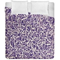 Purple Pattern Duvet Cover Double Side (california King Size) by Valentinaart