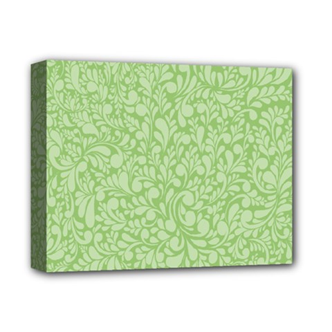 Green Pattern Deluxe Canvas 14  X 11  by Valentinaart