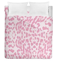 Leopard Pink Pattern Duvet Cover Double Side (queen Size) by Valentinaart