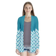 Zigzag Pattern In Blue Tones Cardigans by TastefulDesigns