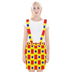 Pattern Design Backdrop Suspender Skirt