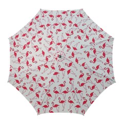 Flamingo Pattern Golf Umbrellas by Valentinaart