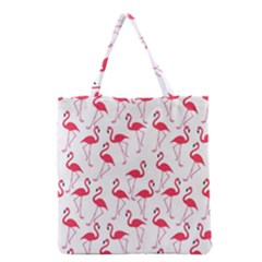 Flamingo Pattern Grocery Tote Bag by Valentinaart