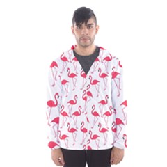 Flamingo Pattern Hooded Wind Breaker (men) by Valentinaart