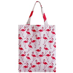 Flamingo Pattern Zipper Classic Tote Bag by Valentinaart