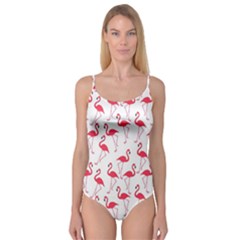 Flamingo Pattern Camisole Leotard  by Valentinaart