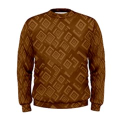 Brown Pattern Rectangle Wallpaper Men s Sweatshirt by Amaryn4rt