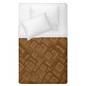 Brown Pattern Rectangle Wallpaper Duvet Cover (Single Size) View1