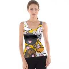 Cats Pattern Tank Top by Valentinaart