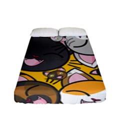 Cats Pattern Fitted Sheet (full/ Double Size)