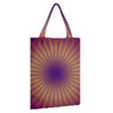 Retro Circle Lines Rays Orange Classic Tote Bag View2