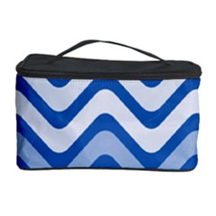 Waves Wavy Lines Pattern Design Cosmetic Storage Case by Amaryn4rt