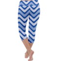 Waves Wavy Lines Pattern Design Capri Yoga Leggings View4