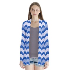 Waves Wavy Lines Pattern Design Cardigans by Amaryn4rt