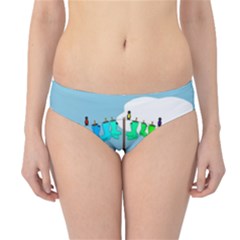 Welly Boot Rainbow Clothesline Hipster Bikini Bottoms by Amaryn4rt