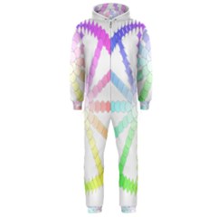 Polygon Evolution Wheel Geometry Hooded Jumpsuit (men)  by Amaryn4rt