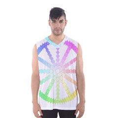 Polygon Evolution Wheel Geometry Men s Basketball Tank Top by Amaryn4rt