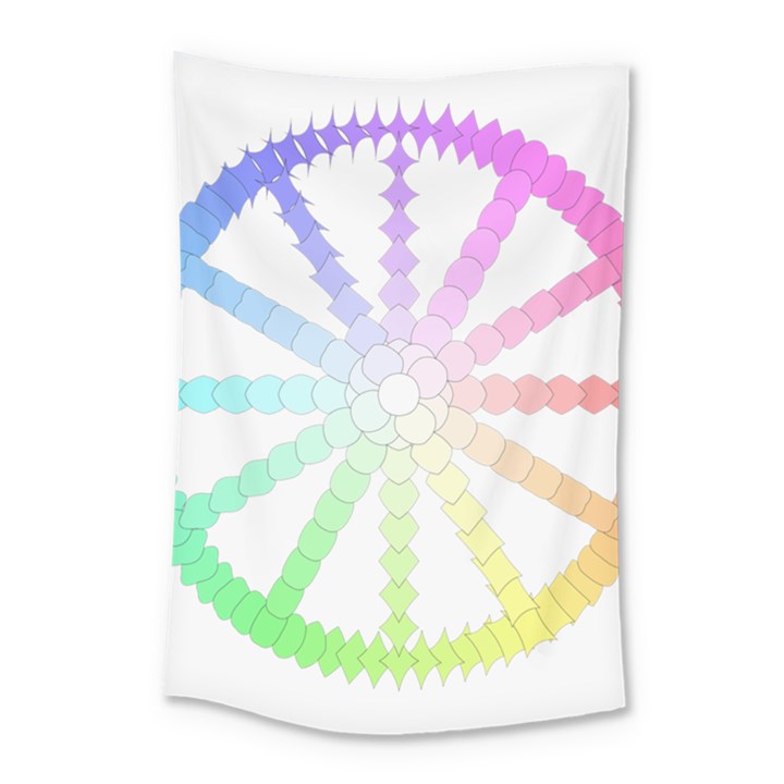 Polygon Evolution Wheel Geometry Small Tapestry