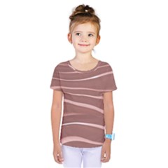 Lines Swinging Texture Background Kids  One Piece Tee