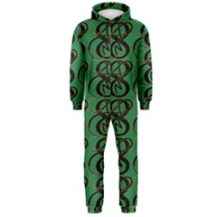 Abstract Pattern Graphic Lines Hooded Jumpsuit (men)  by Amaryn4rt