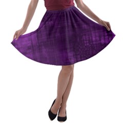 Background Wallpaper Paint Lines A-line Skater Skirt by Amaryn4rt