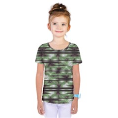 Stripes Camo Pattern Print Kids  One Piece Tee